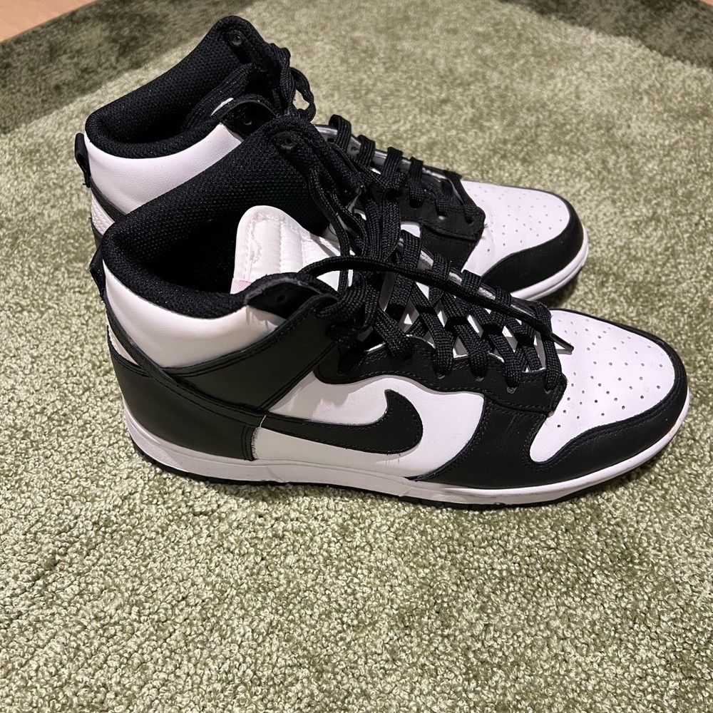 Nike Black and White High-Top Sneakers
